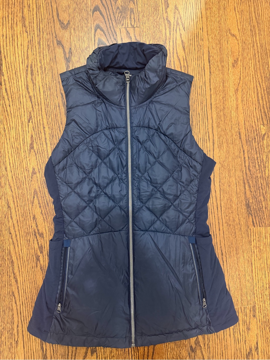 Lululemon Athletica Navy Quilted Zip Vest